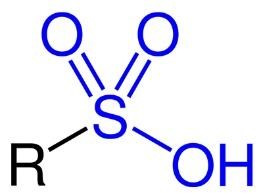 فرمول ساختاری اسید سولفونیک