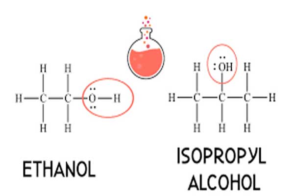 تفاوت اتانول و ایزوپروپیل الکل