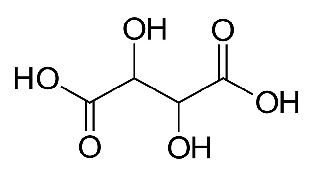 فرمول ساختاری تارتاریک اسید